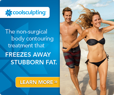 CoolSculpting® is a revolutionary non-surgical contouring treatment that freezes stubborn fat, which then is naturally eliminated from your body.